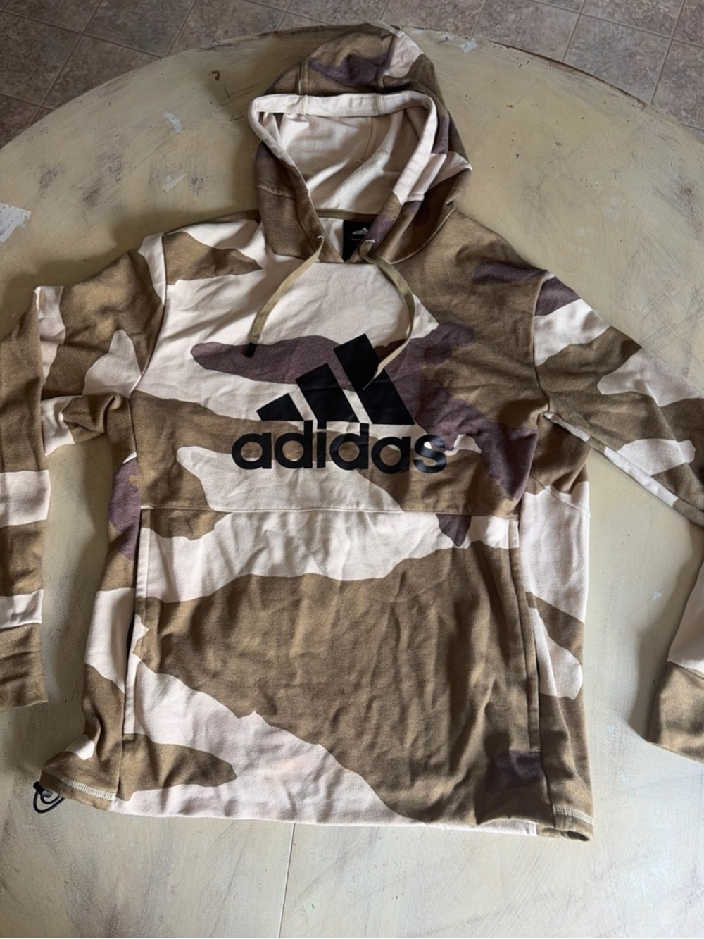Adidas X Undefeated Camo Hoodie Sweatshirt Mens Large Green Camouflage Pullover